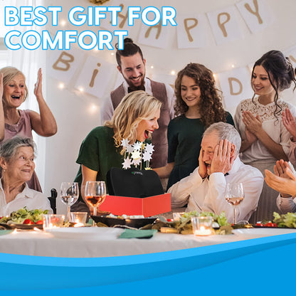 Ajiteogy Orthopedic Coccyx Cushion - Memory Foam Coccyx Pain Relief Cushion for Office Chair, Wheelchair, Car Seat,for Sciatica, Hemorrhoid, Tailbone, Back Pain Relief