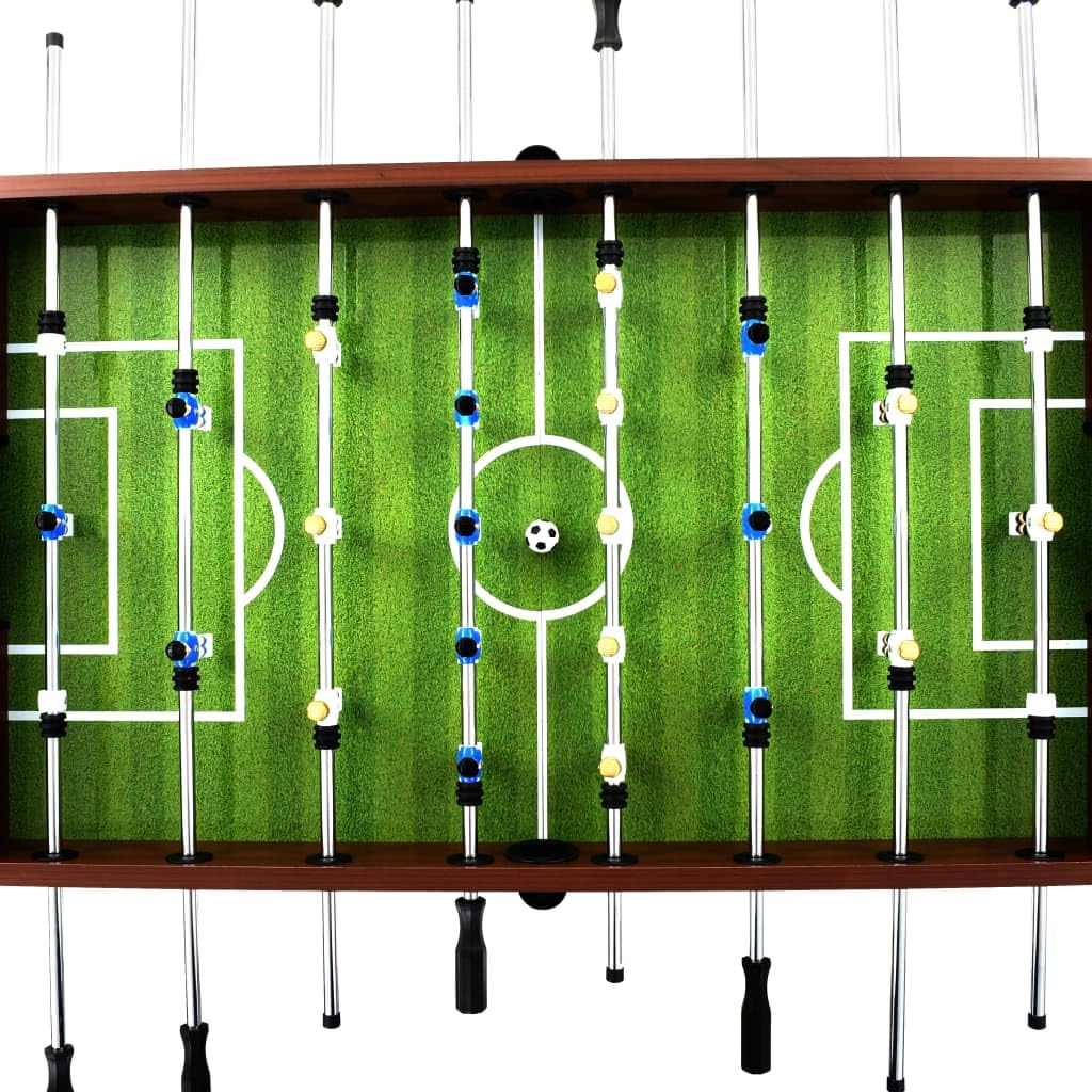 - vidaXL Football Table 60 kg Steel Brown 22 Players Table Game -