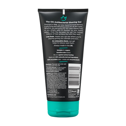 - King of Shaves Antibacterial Shaving Gel for Men | Low Foam for A Precise Shave -