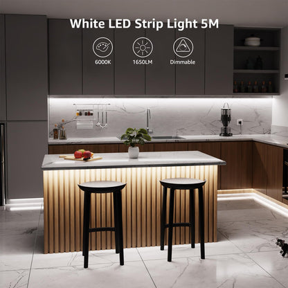 - Lepro LED Strip Light | White | 5M | 300 LEDs | Dimmable Strip Lights -