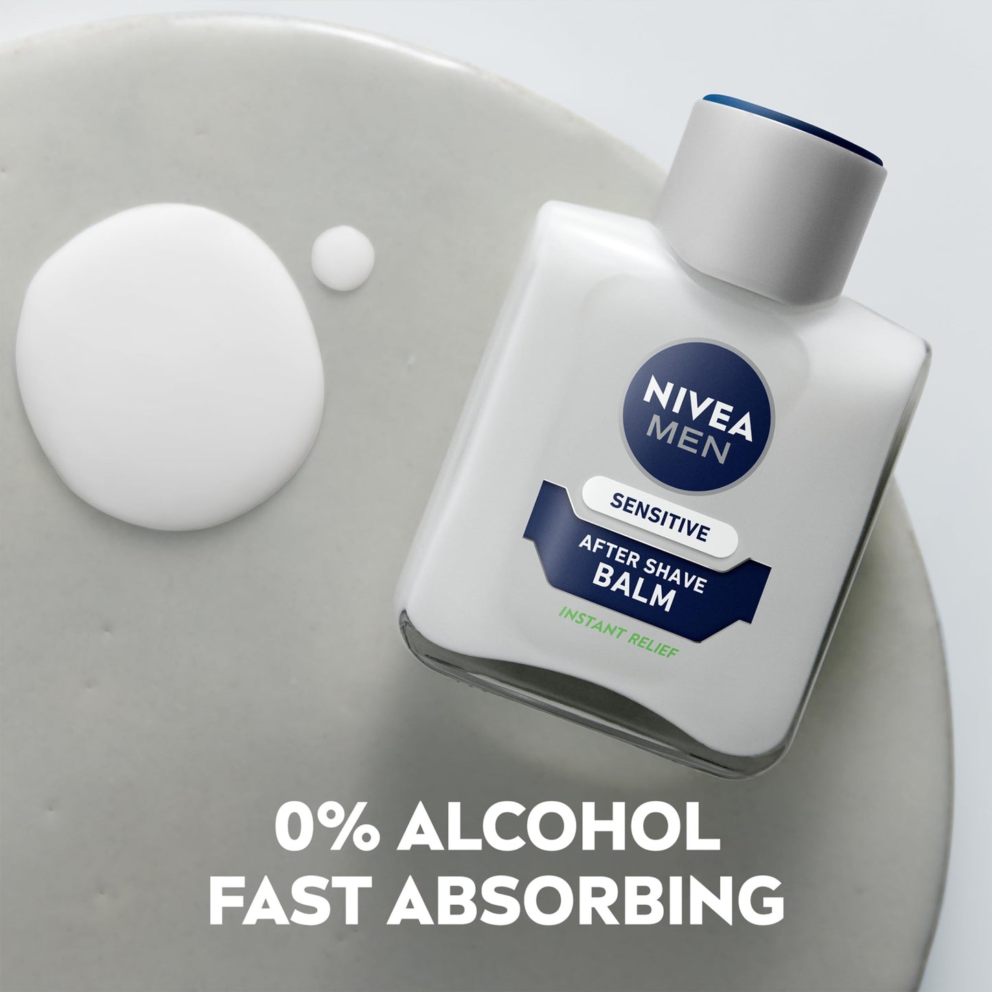 - NIVEA MEN Sensitive Post Shave Balm | (100ml) | 0% Alcohol with Chamomile -