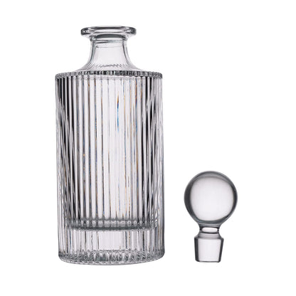 - Whiskey Decanter and Glass Stopper 27 oz Square Decanter for Whiskey