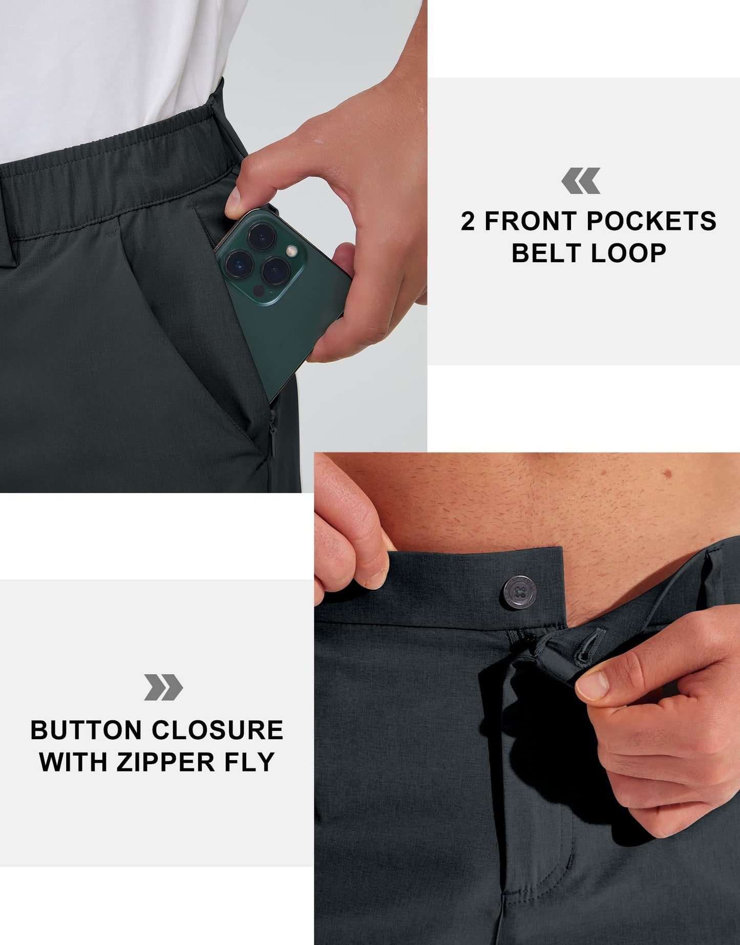 - Holure Men's Golf Trousers | Waterproof Straight-Fit Golf Pants | Lightweight Stretch Outdoor Pants -