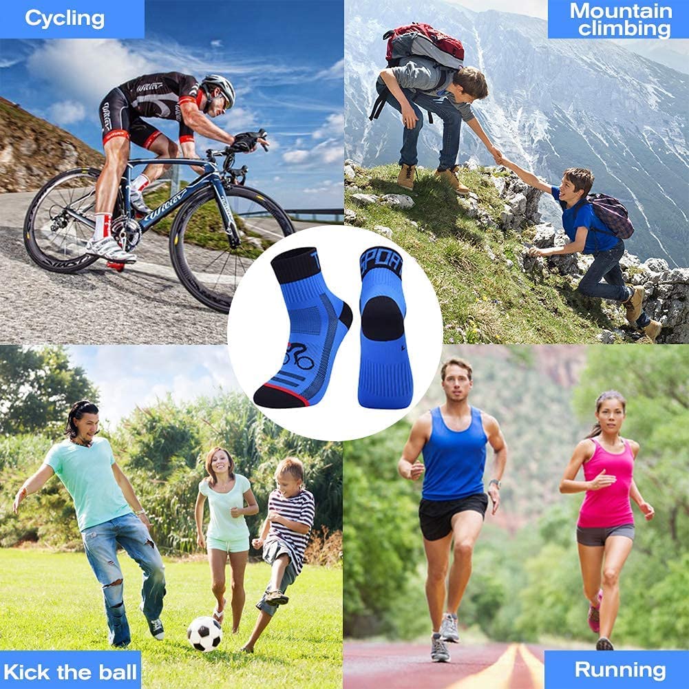 - Geebuzz 5 Pack Sports Cycling Socks | Colorful Anti Smell Ankle Athletic Socks For Running, Hiking (5pack) -