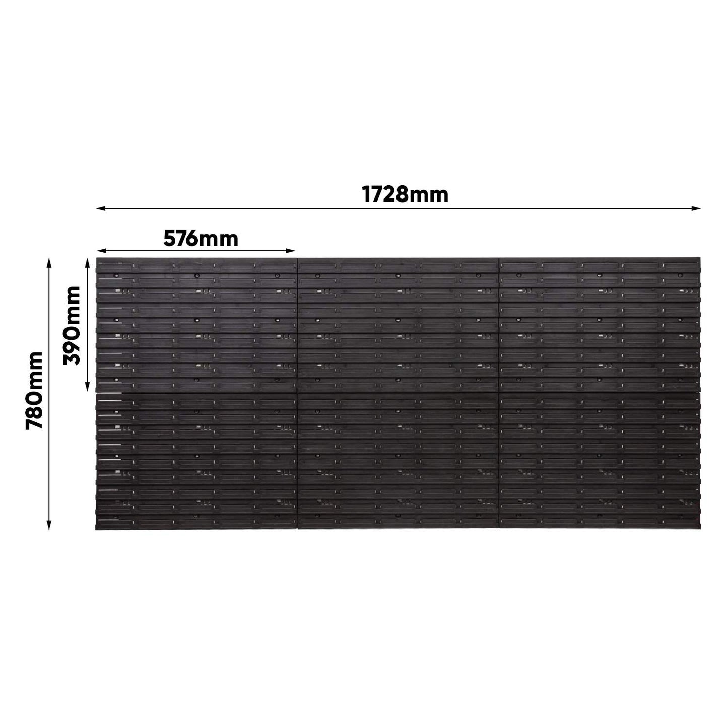 - PAFEN Workshop Shelf | Wall Shelf | 1728 x 780 mm | Storage System -