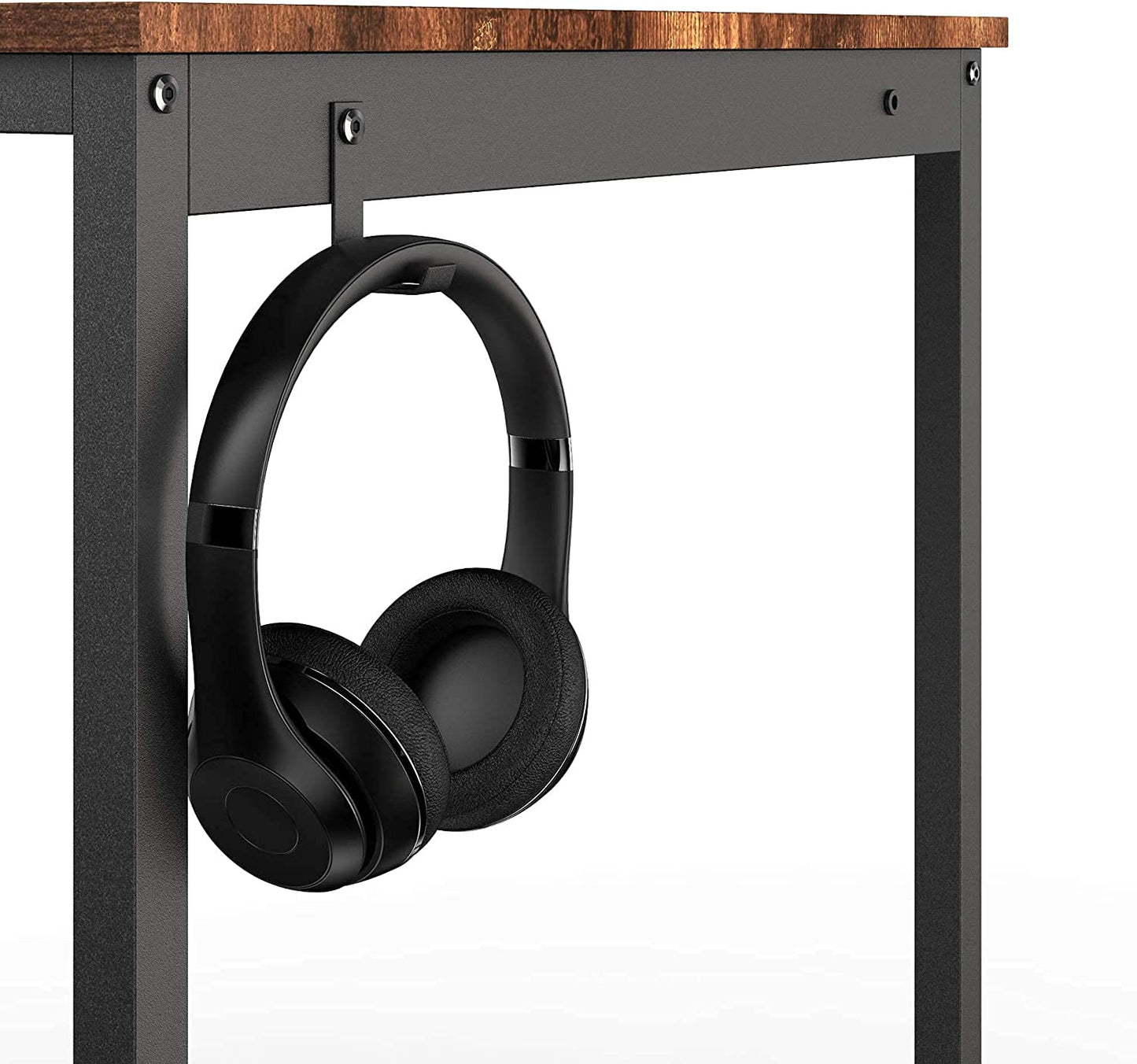 - HOMIDEC Writing Computer Desk | Office Work Desk for student and worker | Laptop Table with Storage Bag and Headphone Hook -