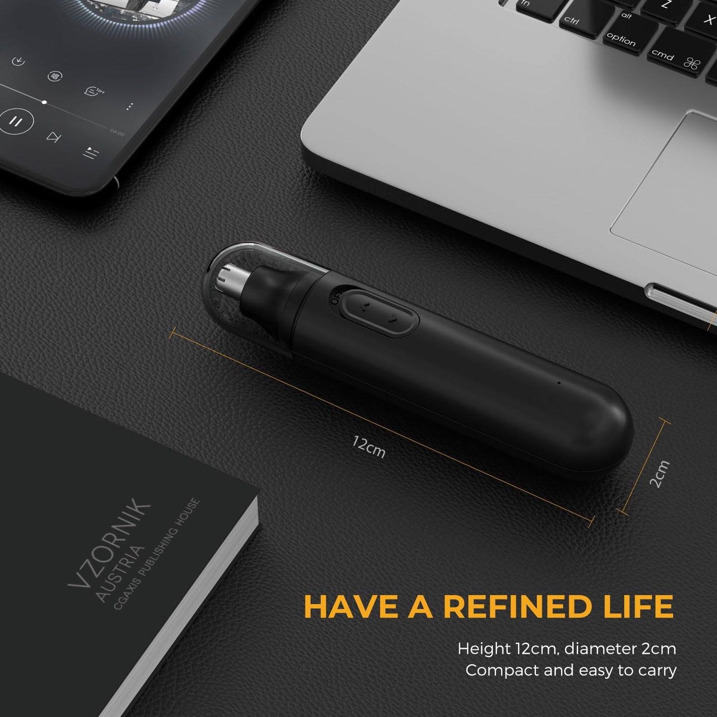 - Nose Hair Trimmer for Men | Professional Painless Rechargeable -
