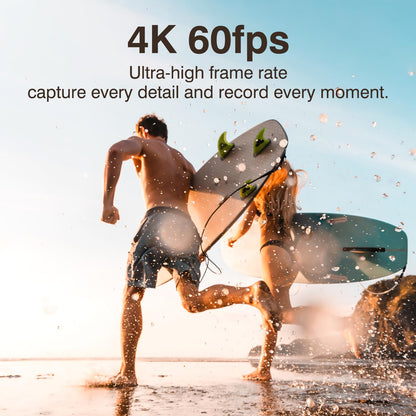- icefox Action Camera | 4K Underwater Camera | External Microphone | Waterproof 40M | Ultra HD 20MP Camera -