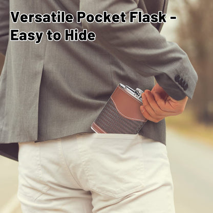 - LHD HOME Hip Flasks | Leather Hip Flask Gift Set -