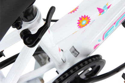 - Schwinn Shade Kids Mountain Bike | 20-Inch Tyres | 12.25-Inch Frame | Front Suspension | 6 Speed Shifters | V-Brakes | Recommended Ages 5 - 8 Years | White -