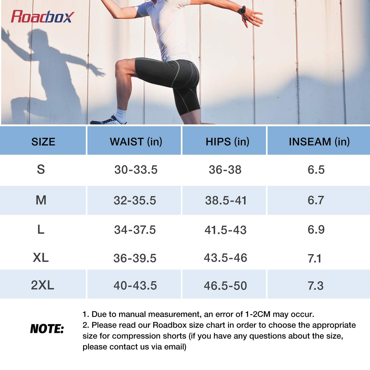 - Roadbox Compression Shorts | 3 Pack |Sports Underwear | Quick-Drying Base Layer Shorts -