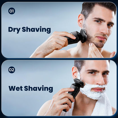 - Electric Razor for Men | Wet & Dry Cordless Rotary Shavers | LCD Display -