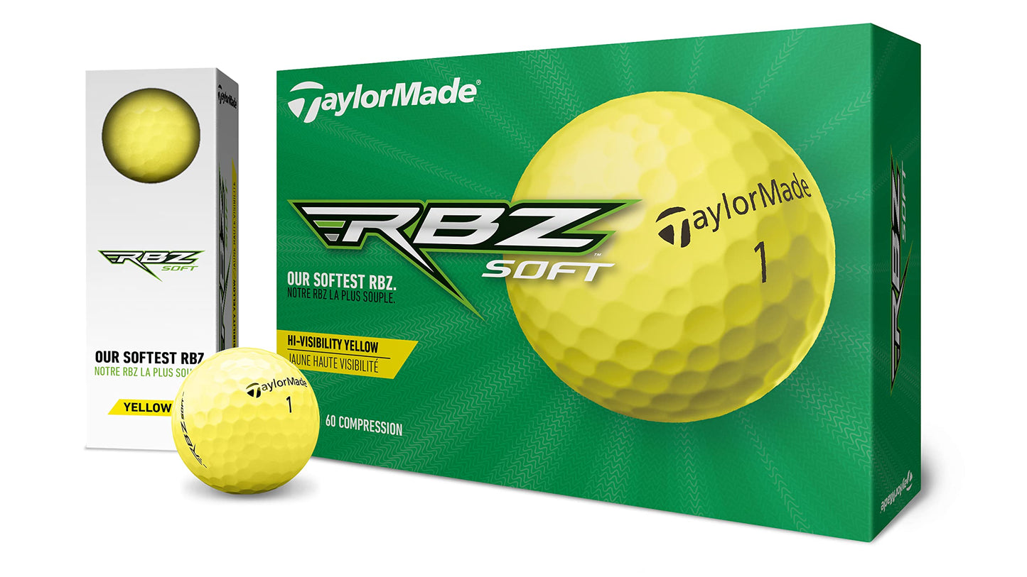- TaylorMade | RBZ Soft Dozen Golf Balls | Yellow -