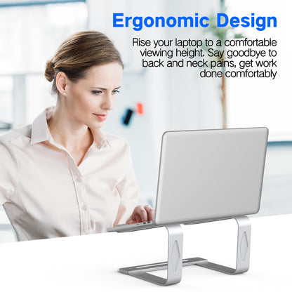 - Tonmom Laptop Stand for Desk | Metal Laptop Riser Holder -