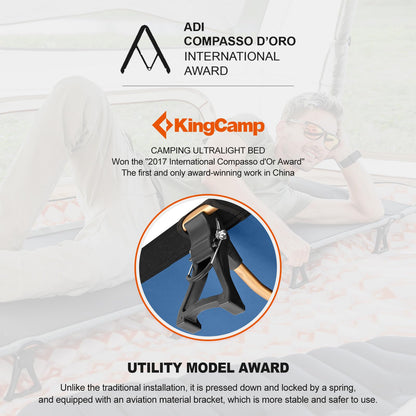 - KingCamp Folding Camping Beds | Ultralight Portable Camp Bed for Adults -