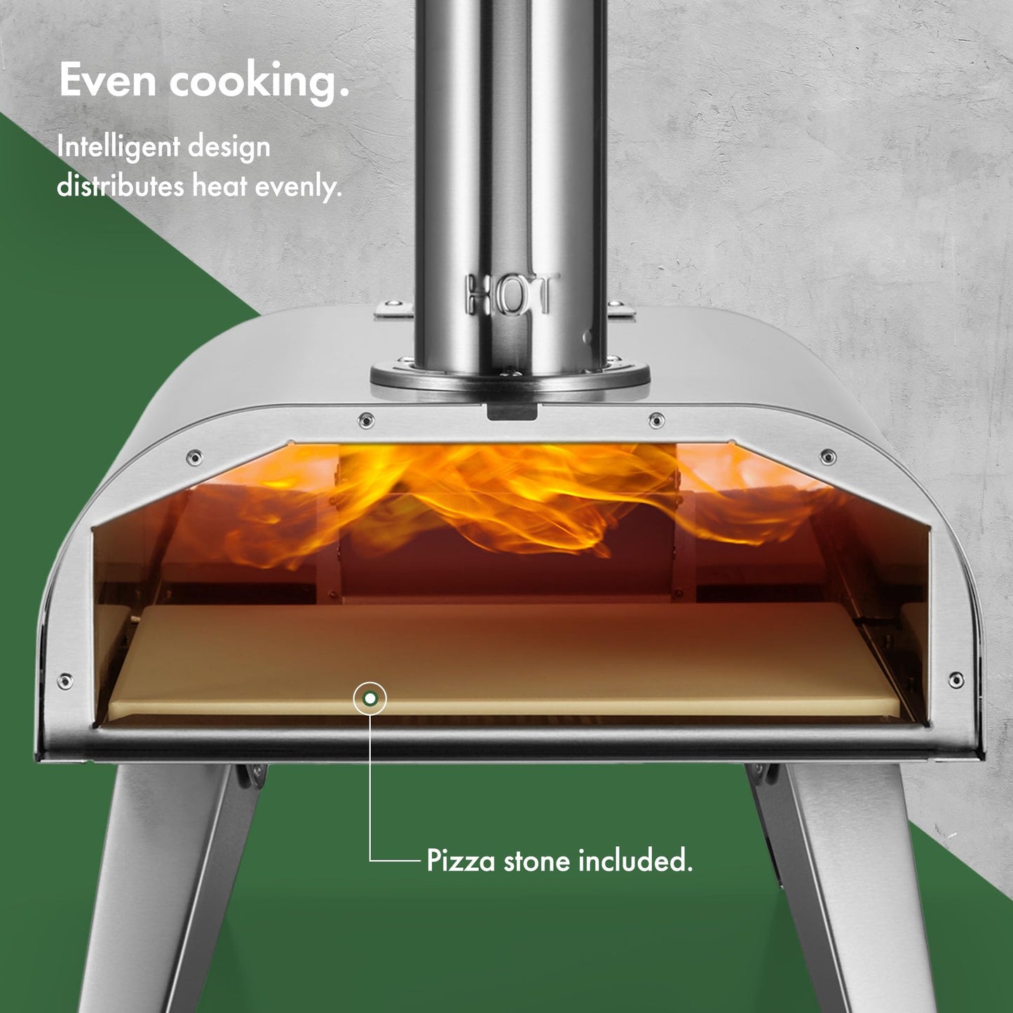 - VonHaus Pizza Oven Outdoor – Tabletop Pizza Oven with Pizza Stone Included
