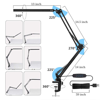 - SKYLEO LED Desk Lamp with Clamp | LED Desk Light for Office -