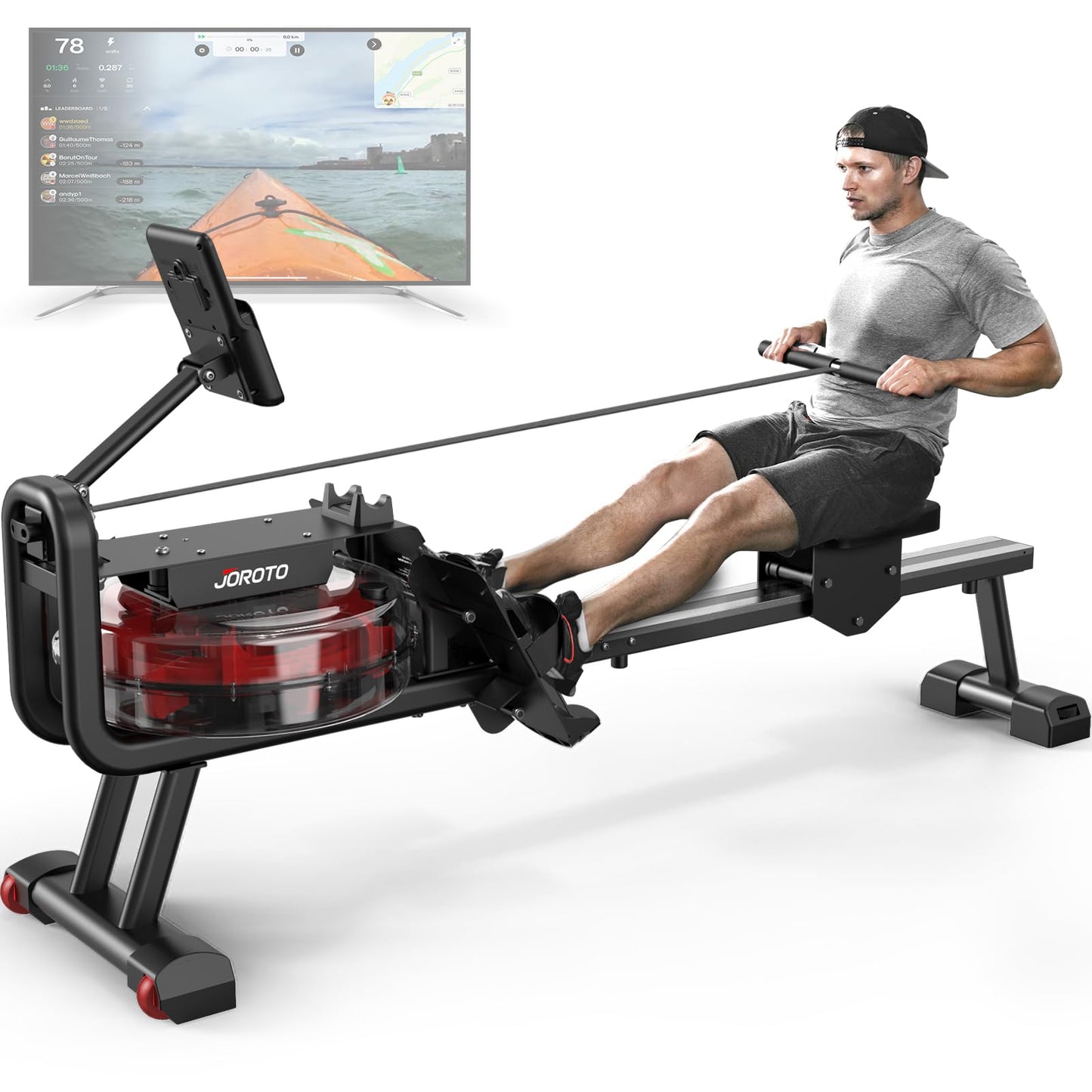 - JOROTO MR23 Rowing Machines For Home Gym | Foldable Rower Machine | 300 LBS Weight Capacity -