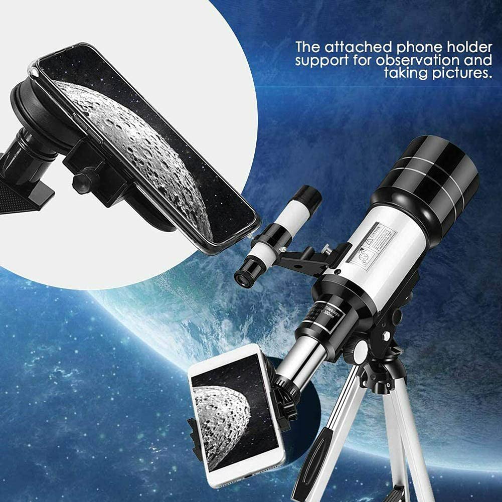 - TUOKE Telescope | Astronomy Adult Kids Beginners | 150X Astronomical Refractor Telescope | 300X70mm -