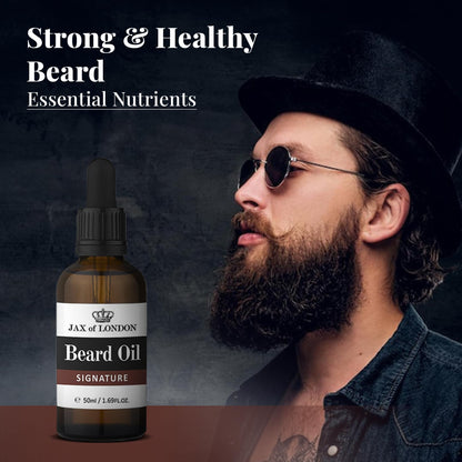 - Jax of London Signature Beard Oil for Men | 50ml -