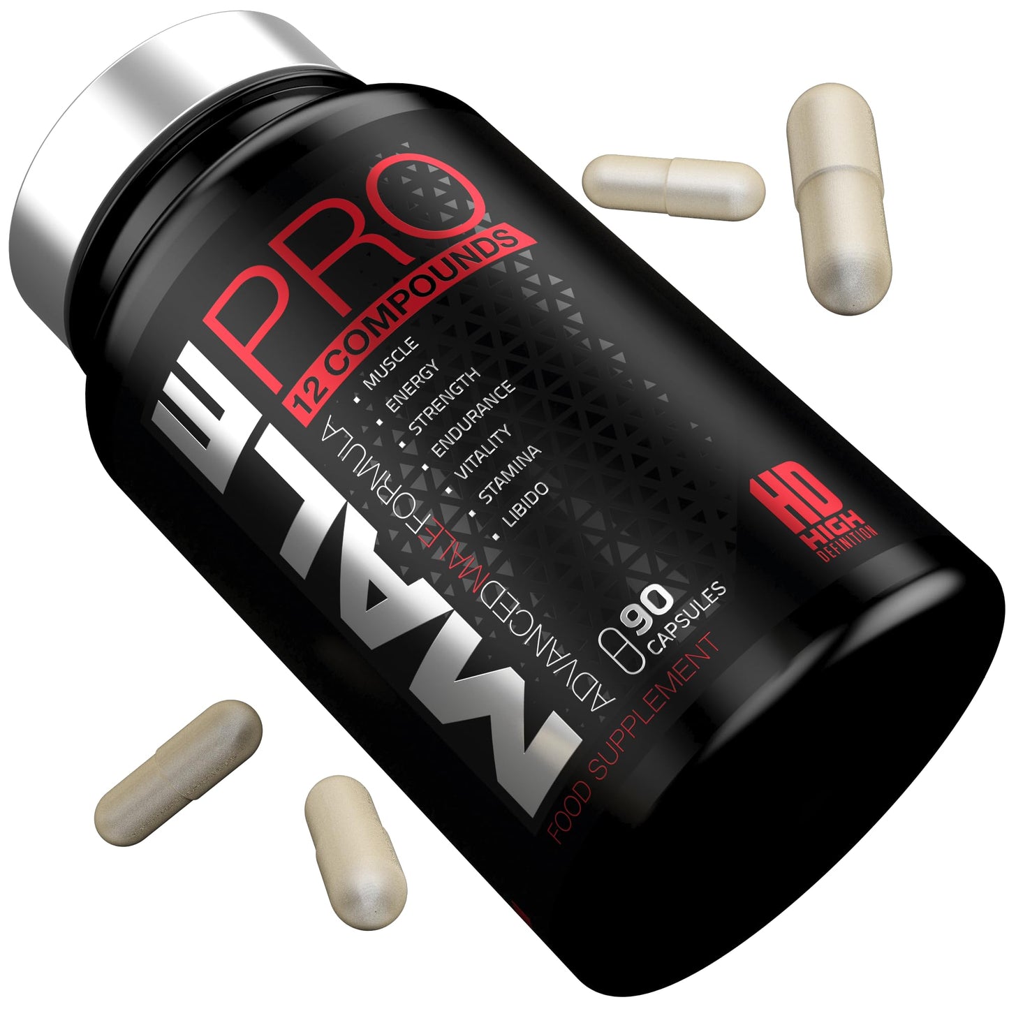 - Male Pro Testosterone Booster for Men | Testosterone Supplements 12 in 1 Test Support -