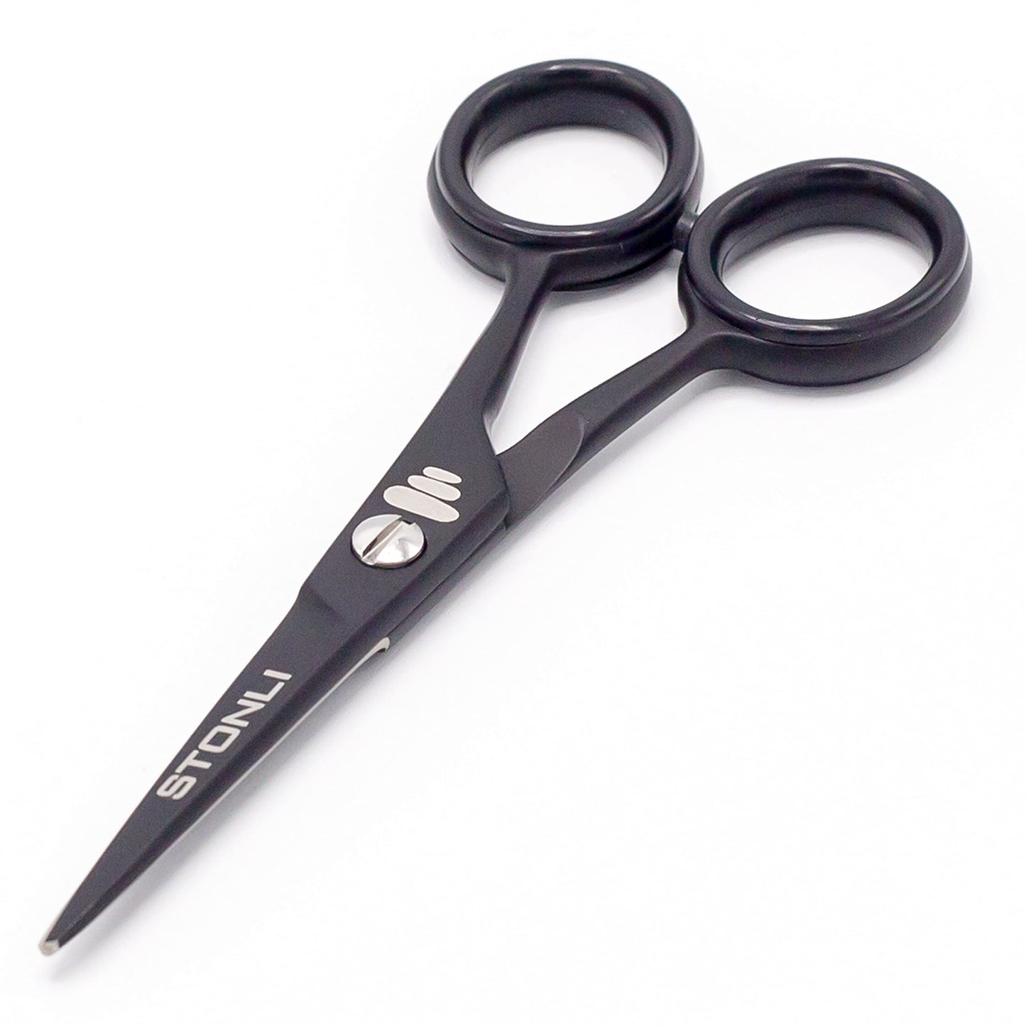- STONLI 4.5 inches Beard and Moustache Scissors | Nose Hair Trimming Stainless Steel Scissors -