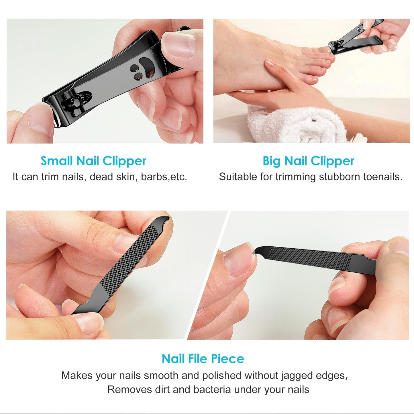 - Longzon Nail Clippers | 2 Pack Nail Clipper Set | Stainless Steel Nail Cutter -