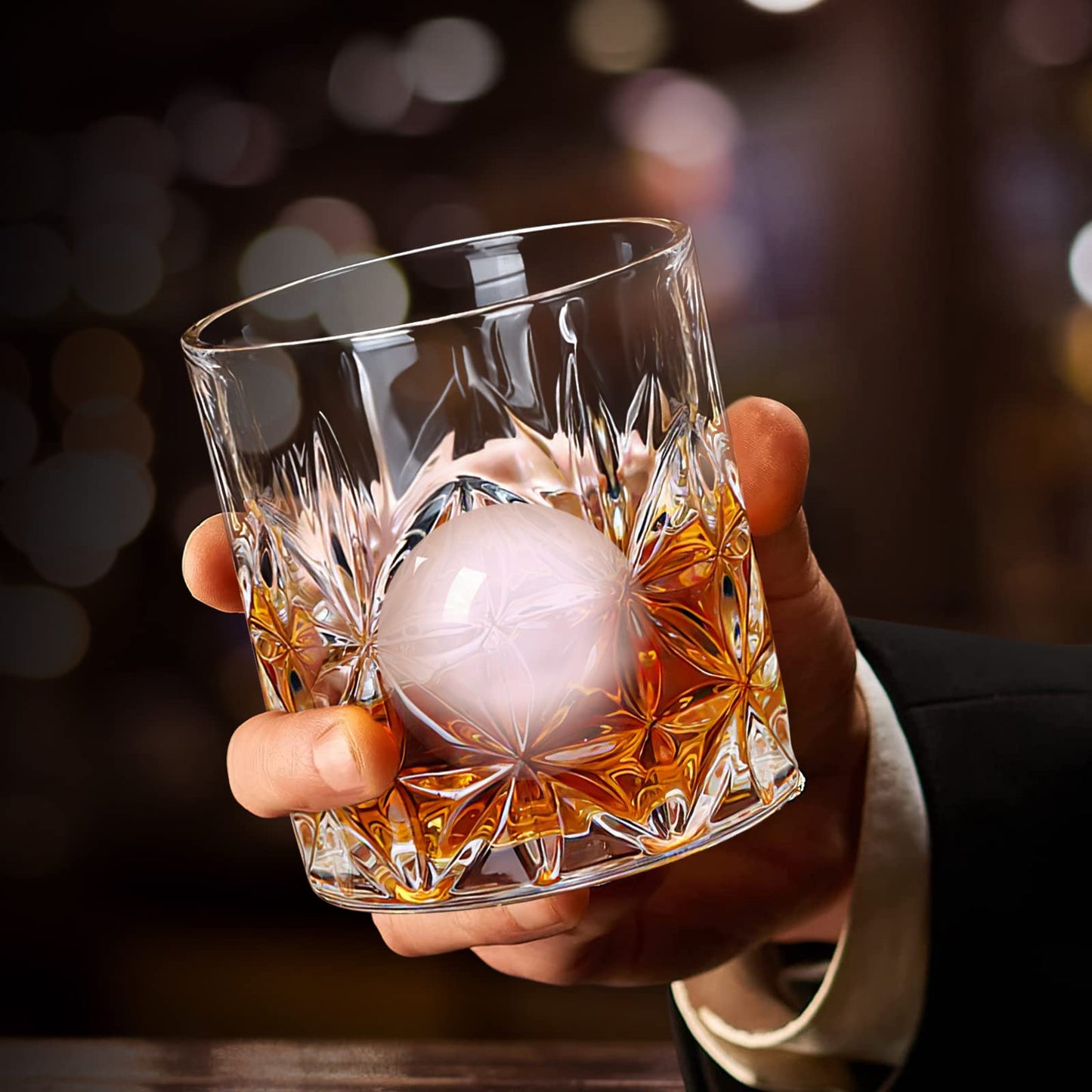 - KAQ Whiskey Glasses | 320ml Whisky Glasses | Set of 2 -
