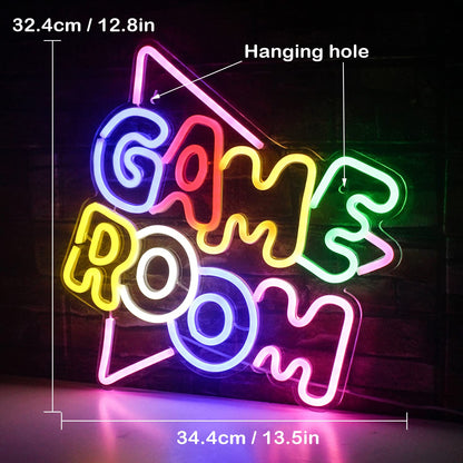 - SIGNSHIP Game Room Neon Signs | Wall Decoration | USB Powered -