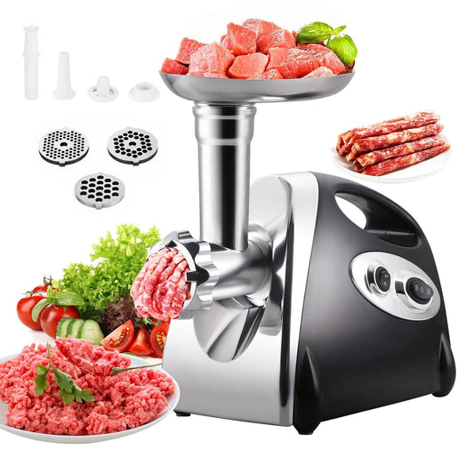 - Trintion Electric Meat Mincer Grinder | Food Grinding Mincing Machine | 2800W | Sausage Maker -