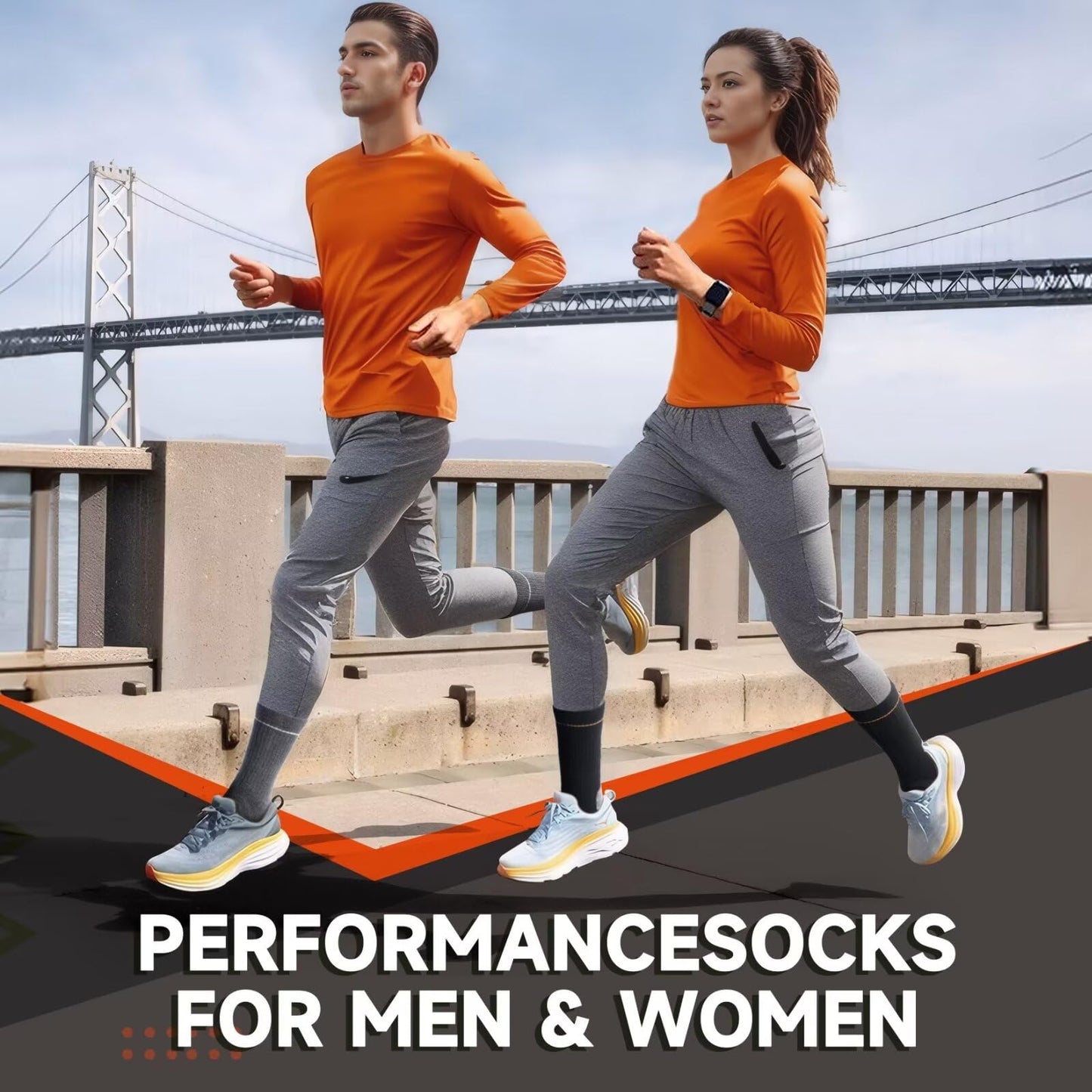 Alaplus Mens Socks Merino Wool Walking Socks for Men Women, Professional Athletic Socks for Hiking Running Trainer Work Skiing and Outdoor Sports - 3 Pairs