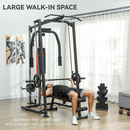 SPORTNOW Multi-Gym Smith Machine Power Cage for Home Gym Weight Lifting