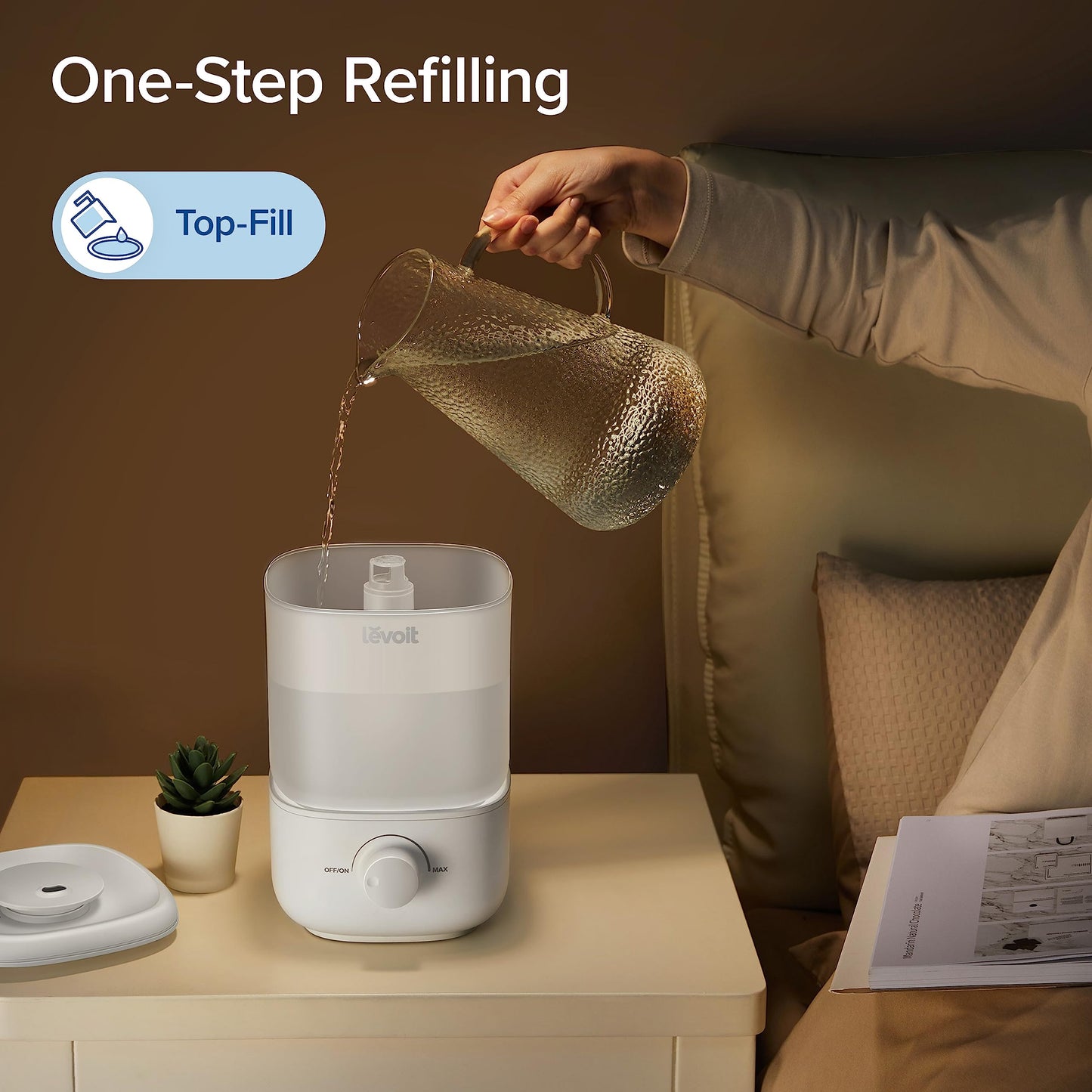 - LEVOIT Top Fill Humidifier | 2.5L Tank | Easy to Fill & Clean -