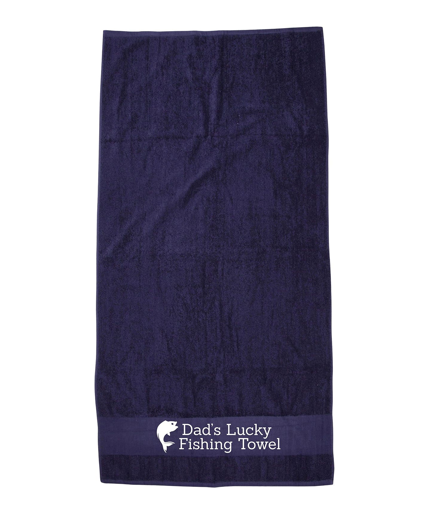 - Spoilt Rotten Towel | Navy Blue | Personalised 'Fishing Towel' | Any Name | Funny Fisherman's Gift -