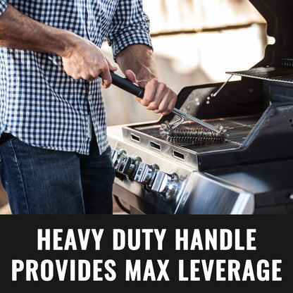 - Grillaholics Stainless Steel BBQ Brush | Heavy Duty BBQ Cleaner -