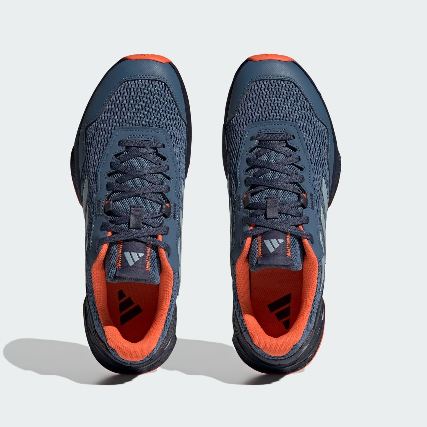 adidas Men's Tracefinder Trail Running Sneakers, Wonder Steel/Shadow Navy/Impact Orange, 9.5 UK