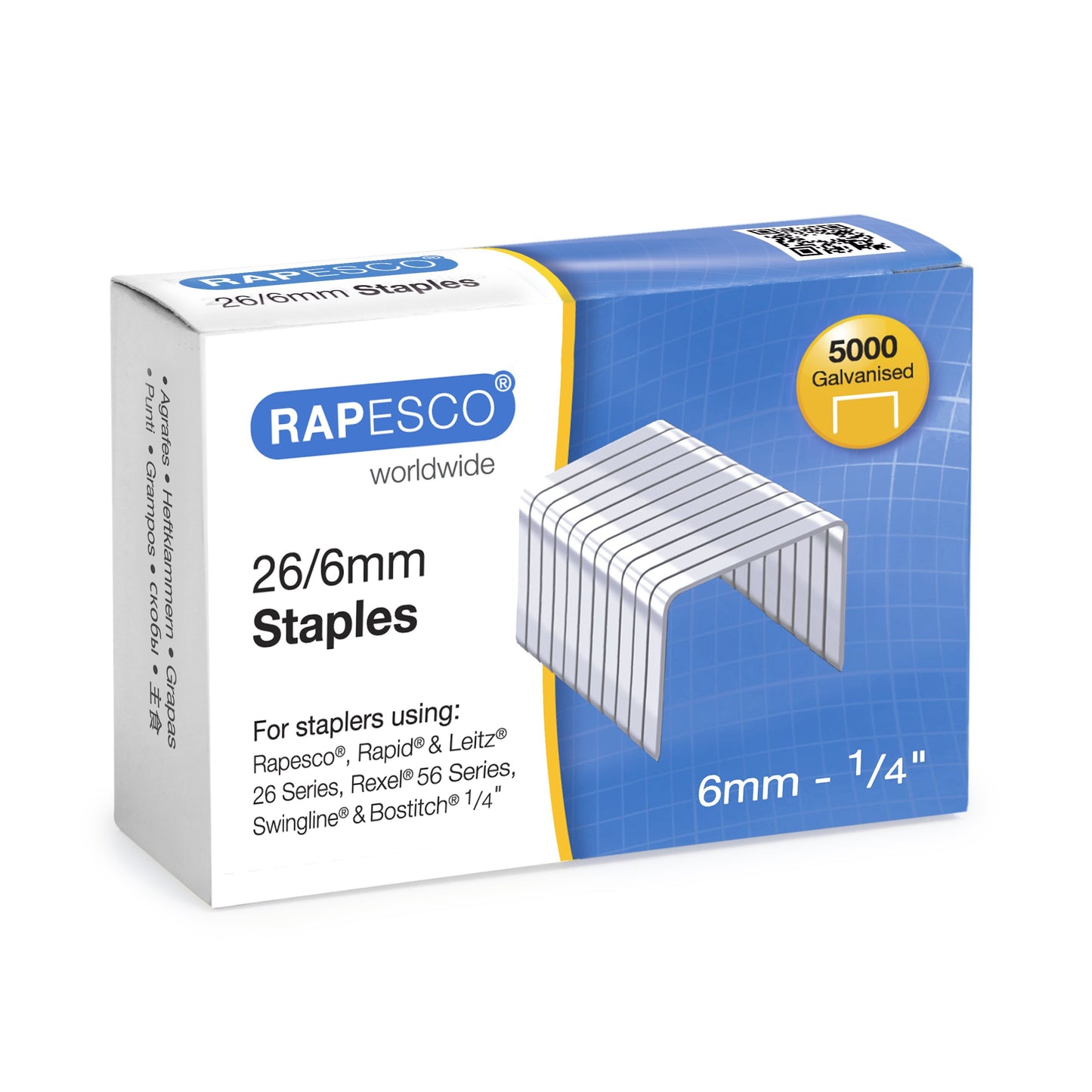 - Rapesco 1471 Germ-Savvy Antibacterial | Marlin Stapler | R4 Staple Remover & 5000 26/6 mm Staples | Black -