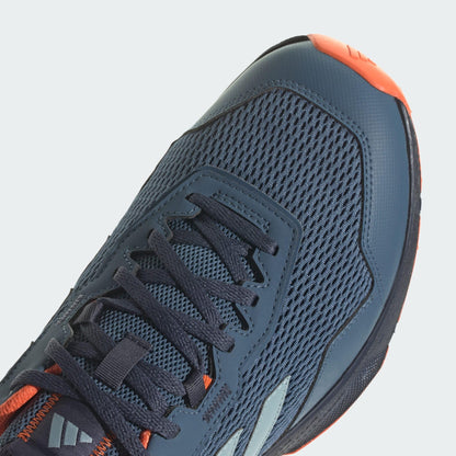 adidas Men's Tracefinder Trail Running Sneakers, Wonder Steel/Shadow Navy/Impact Orange, 9.5 UK