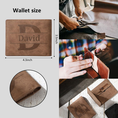 - Dihope Personalised Wallets for Men Letter Name -