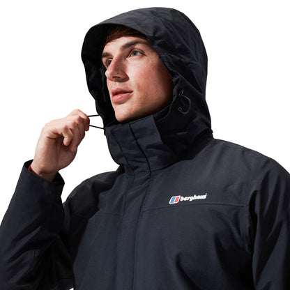Berghaus Men's Hillwalker Interactive Gore-Tex Waterproof Shell Jacket, Breathable, Durable Coat, Black, M