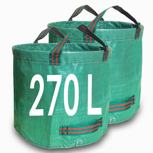 - Singwow Garden Waste Bags | 270L x 2 Heavy Duty Garden Bags | Reusable Garden Sacks with Handles -
