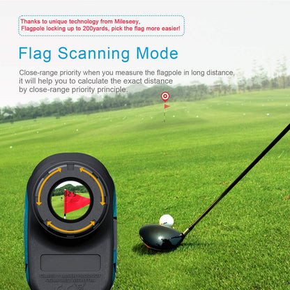 - Mileseey Professional Precision 660Yards Golf Range Finder | Slope Compensation -