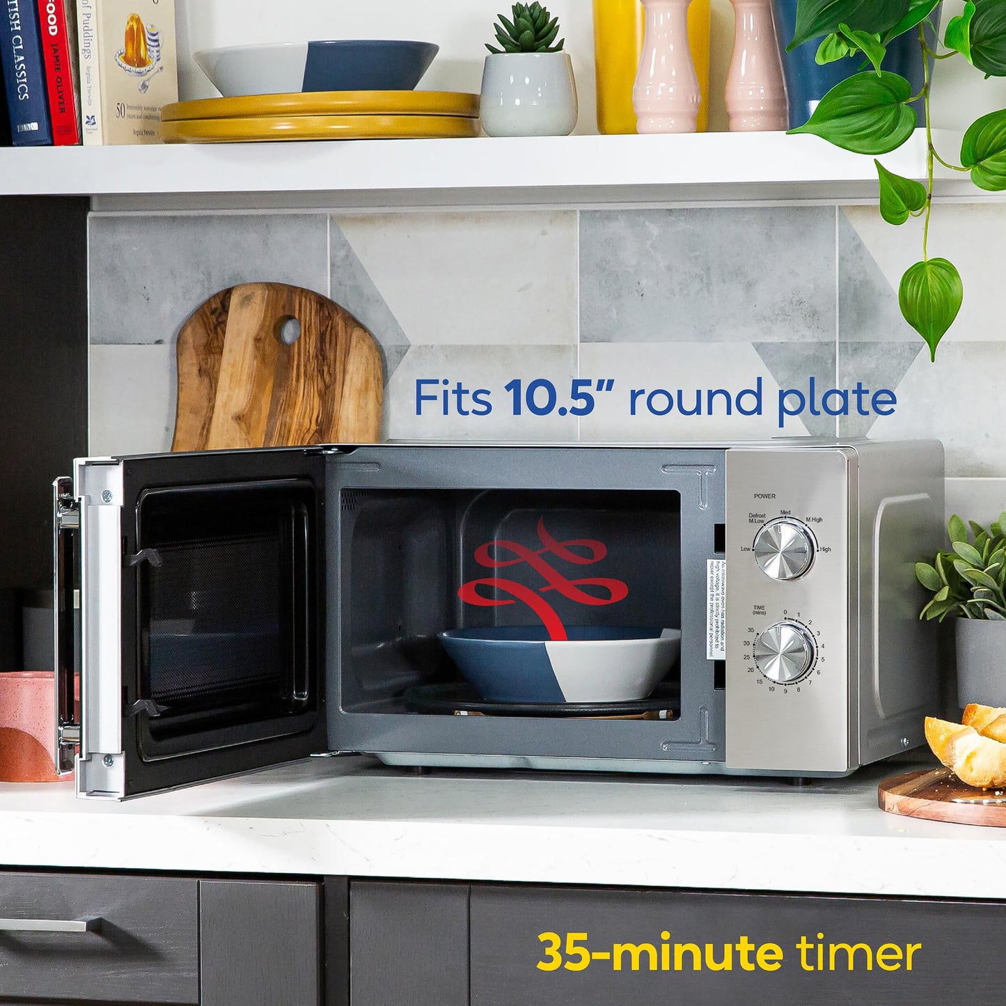 - Russell Hobbs Stainless Steel Microwave | 20 Litre | 800W -