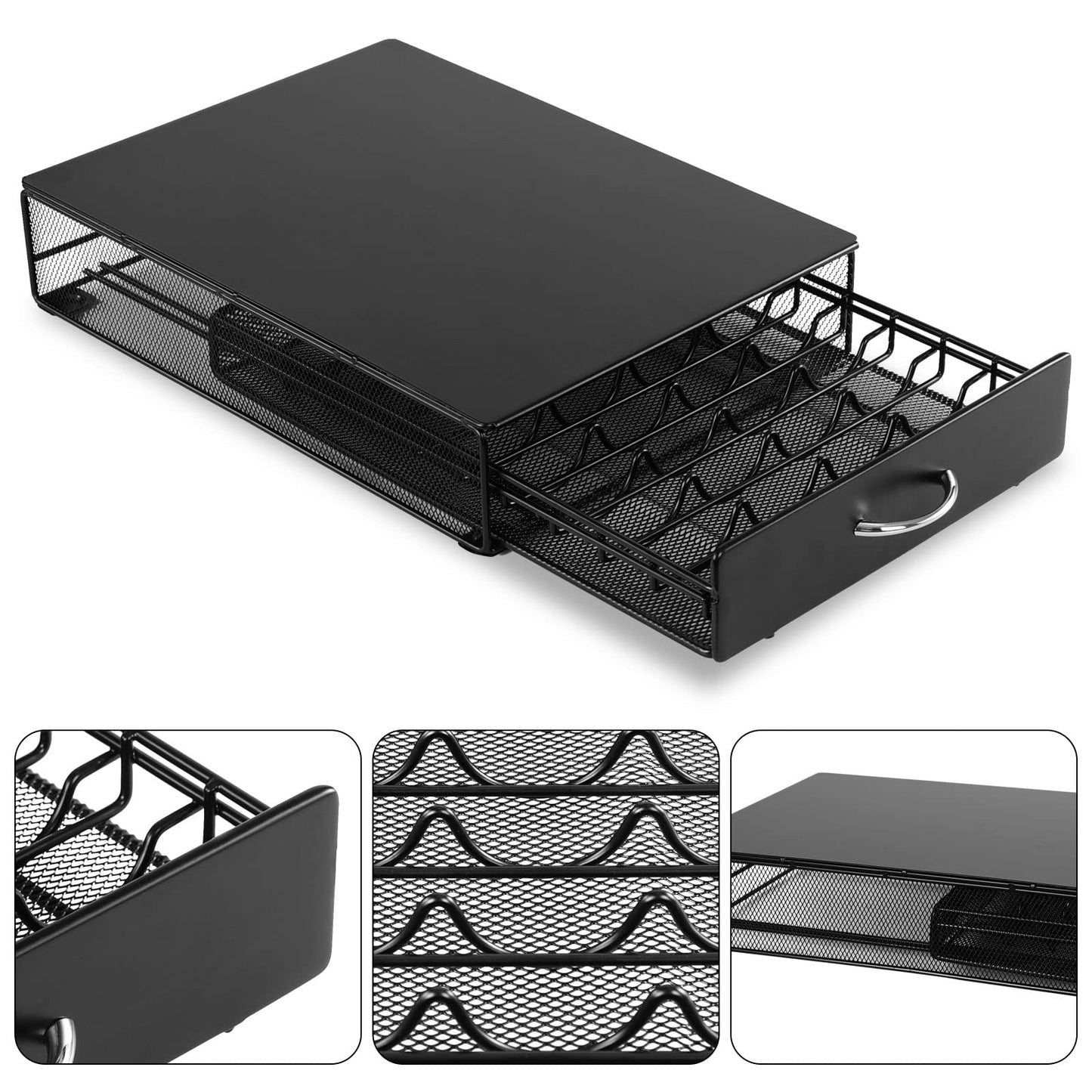 - SYSYLY | Coffee Pod Holder | Coffe Pod Storage | Compatible with Lavazza Mio,Nespreso Vertuo,Tchibo Cafissimo Capsules | 40 Pod Capsule Holder -