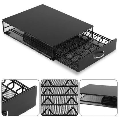 - SYSYLY | Coffee Pod Holder | Coffe Pod Storage | Compatible with Lavazza Mio,Nespreso Vertuo,Tchibo Cafissimo Capsules | 40 Pod Capsule Holder -