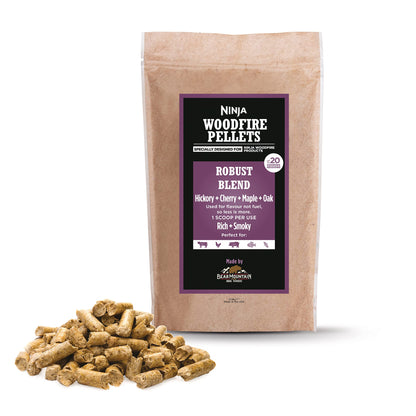 - Ninja Woodfire Pellets | Robust Blend | 900g Bag | Up to 20 Cooking Sessions -
