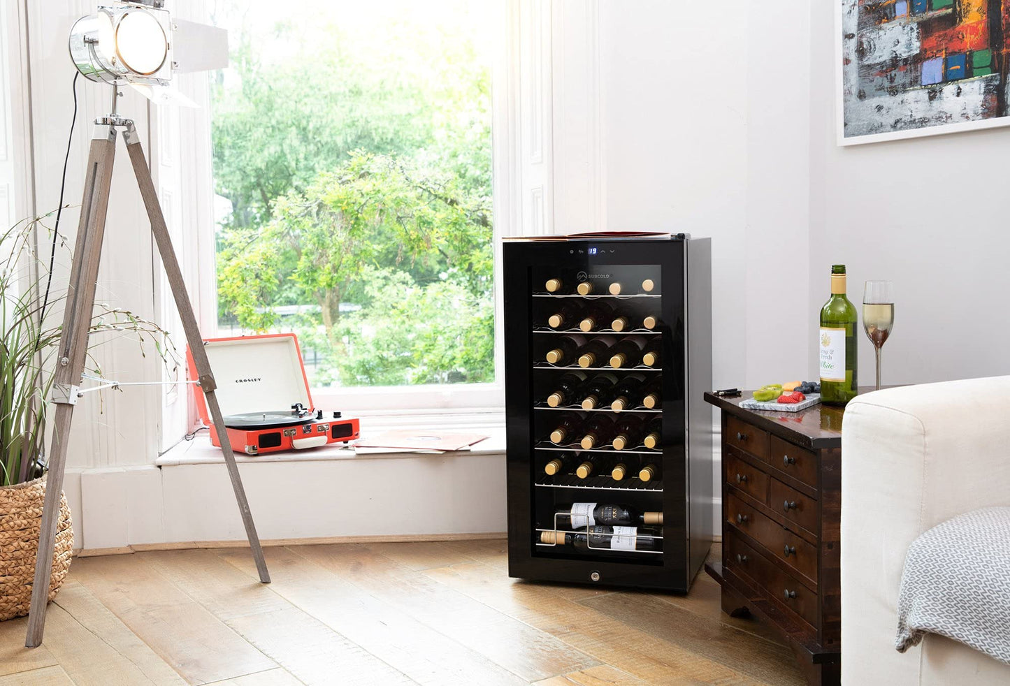 - Subcold Viva28 LED | Under-Counter Wine Fridge Black | 3-18°C | Wine Cooler -