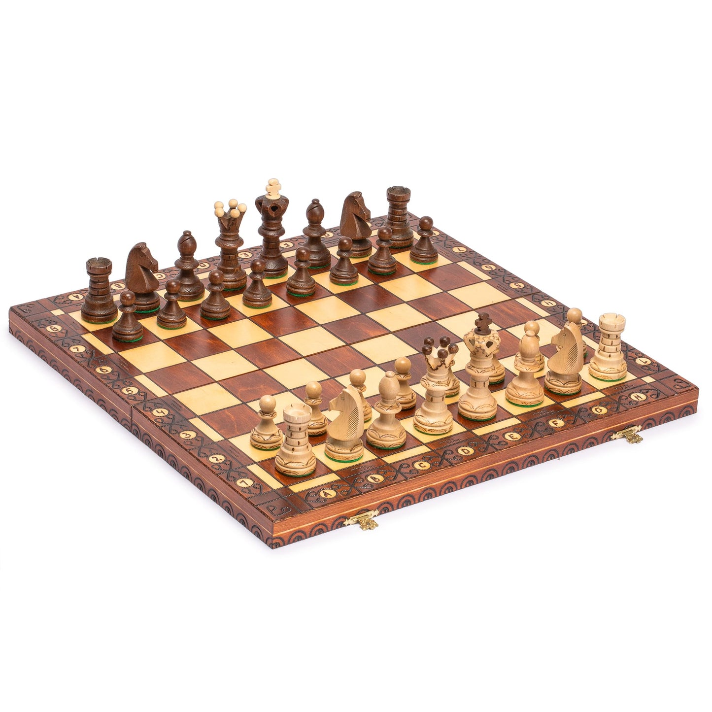 - Husaria International Folding Wooden Chess Game Set | Ambassador | 55-centimeter -