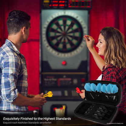 CyeeLife Dart Case,Darts Carrying Case for Steel Tip or Soft Tip Darts, Holds 3 Darts and Extra Accessories,Built-in Storage Tubes and Pockets for Flights, Tips, Shafts ect.