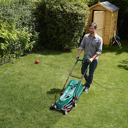 Bosch 06008A6273 Rotak 36 R Electric Lawnmower (1350 W, Cutting Width 36 cm, in Carton packaging)